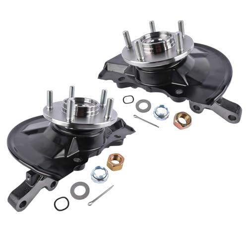 【並行輸入品】Flynsu Pair Front Steering Knuckle \u0026 Wheel Hub Bearing Assemblyの画像