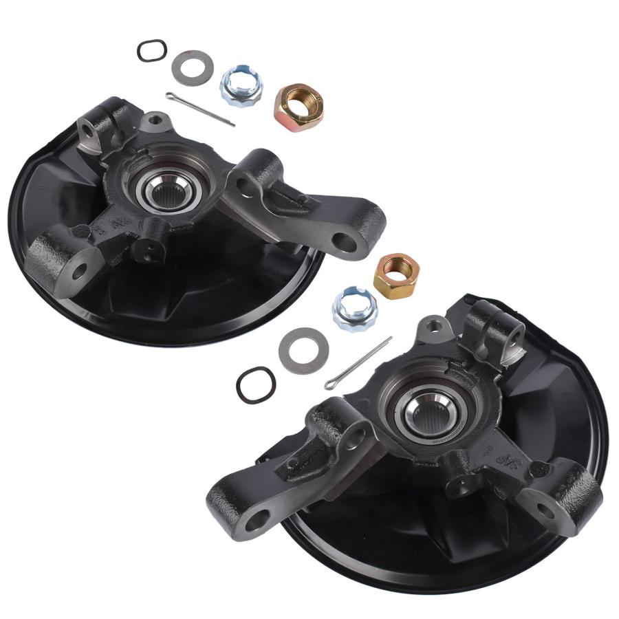 【並行輸入品】Flynsu Pair Front Steering Knuckle \u0026 Wheel Hub Bearing Assemblyの画像