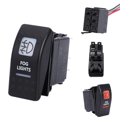 【並行輸入品】Fog Light Switch with Pre Wired Backing Orange/Amber Light Compa_1