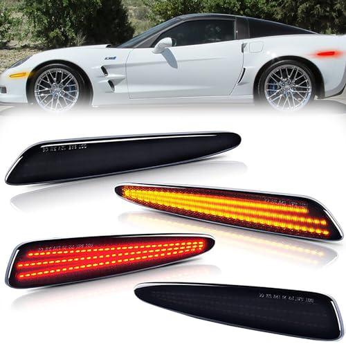 【並行輸入品】Gsdmsye For Chevy Corvette C6 Z06 ZR1 2005 2013 LED Side Markerの画像