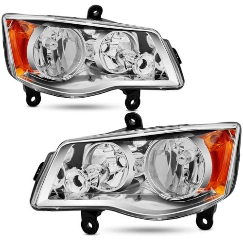 【並行輸入品】Reinko Headlight Assembly Compatible with 2011 2020 Dodge Grandの画像