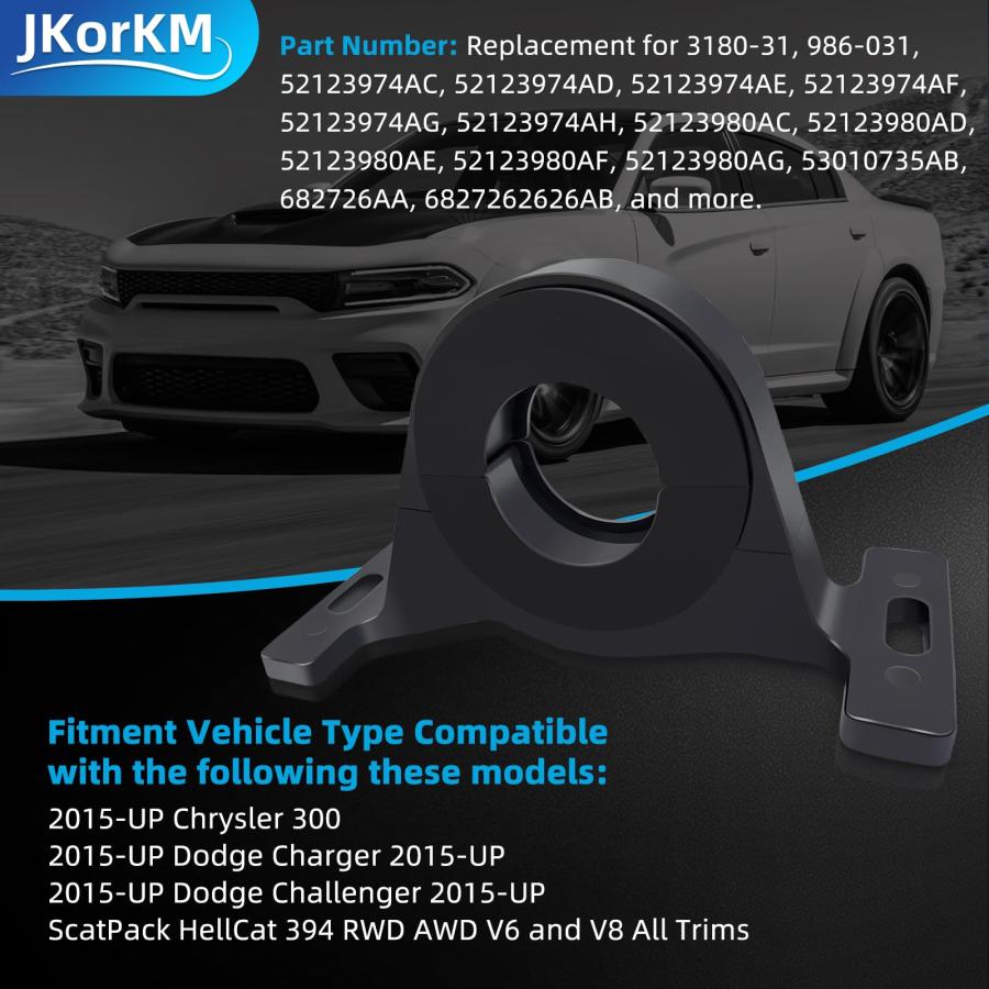 【並行輸入品】JkorkM 真っただ中ベアリング サポートソリューション 黒いこと Dodge 2015+ チャージャー/チャレンジャー/300
