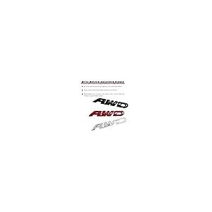 【並行輸入品】Ohleats AWD Emblem Sticker, 3D Metal Auto Badge Decal for Trunk,_8