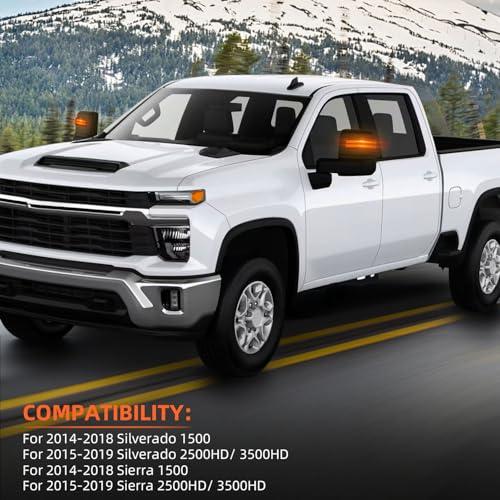 【並行輸入品】VKLK Side Tow Mirror Turn Signal Light for Silverado for Sierraの画像