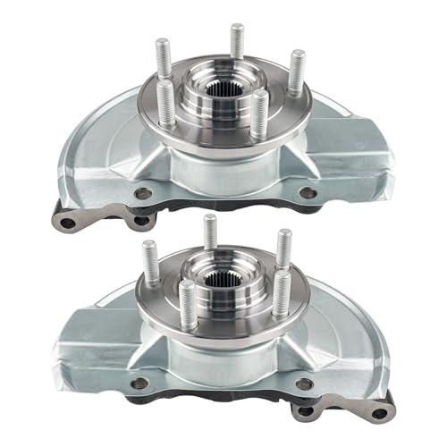 【並行輸入品】KAX フロントステアリングナックル\u0026ホイールベアリングハブアセンブリ2個 パトリオット2007 2017、コンパス2007 20の画像