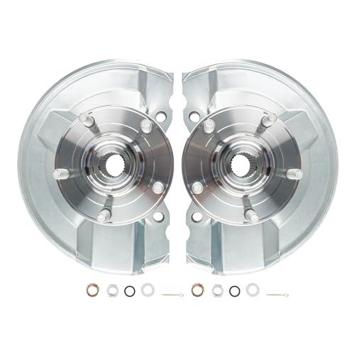 【並行輸入品】KAX フロントステアリングナックル\u0026ホイールベアリングハブアセンブリ2個 パトリオット2007 2017、コンパス2007 20の画像