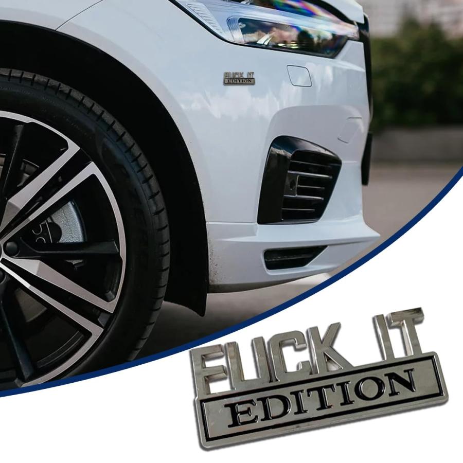【並行輸入品】Honibaoto Fuck IT Edition Emblem for Car, 3D Stickers for Auto Fの画像