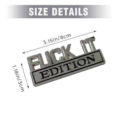 【並行輸入品】Honibaoto Fuck IT Edition Emblem for Car, 3D Stickers for Auto Fの画像