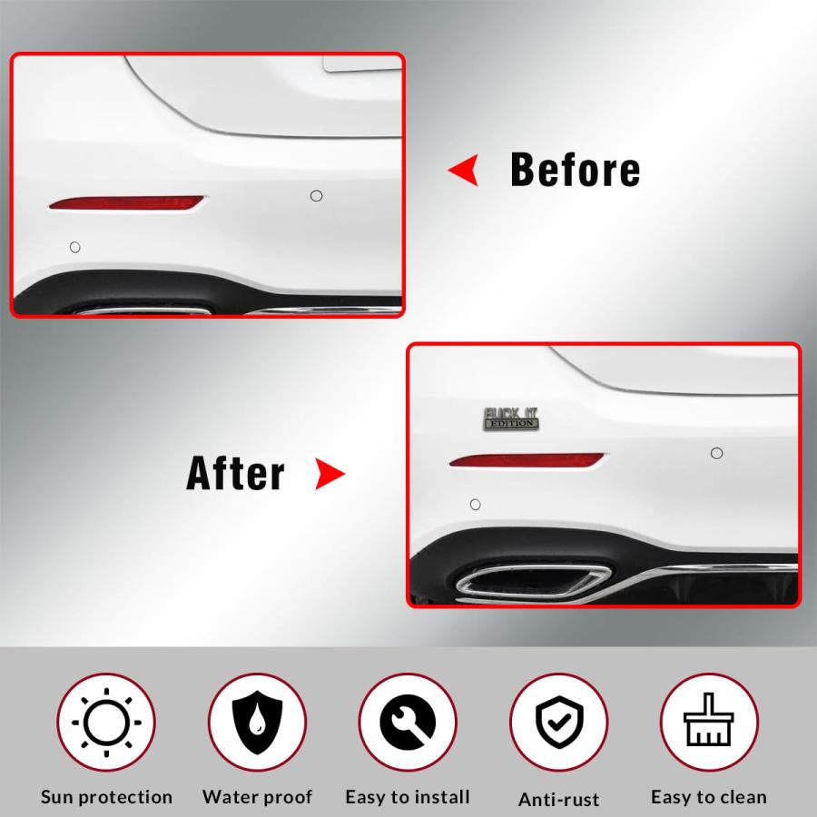 【並行輸入品】Honibaoto Fuck IT Edition Emblem for Car, 3D Stickers for Auto Fの画像