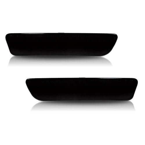 【並行輸入品】CPWYAXG Smoked Rear Bumper Reflector Side Markers Red Light Blac_4