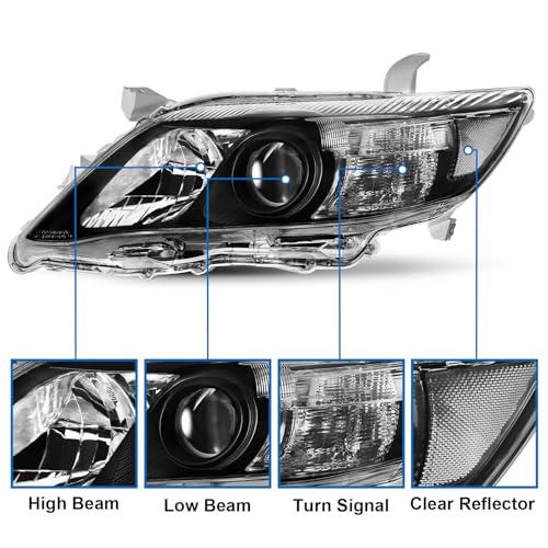 【並行輸入品】telpo Headlight Assembly Compatible with 2010 2011 Toyota Camry_4