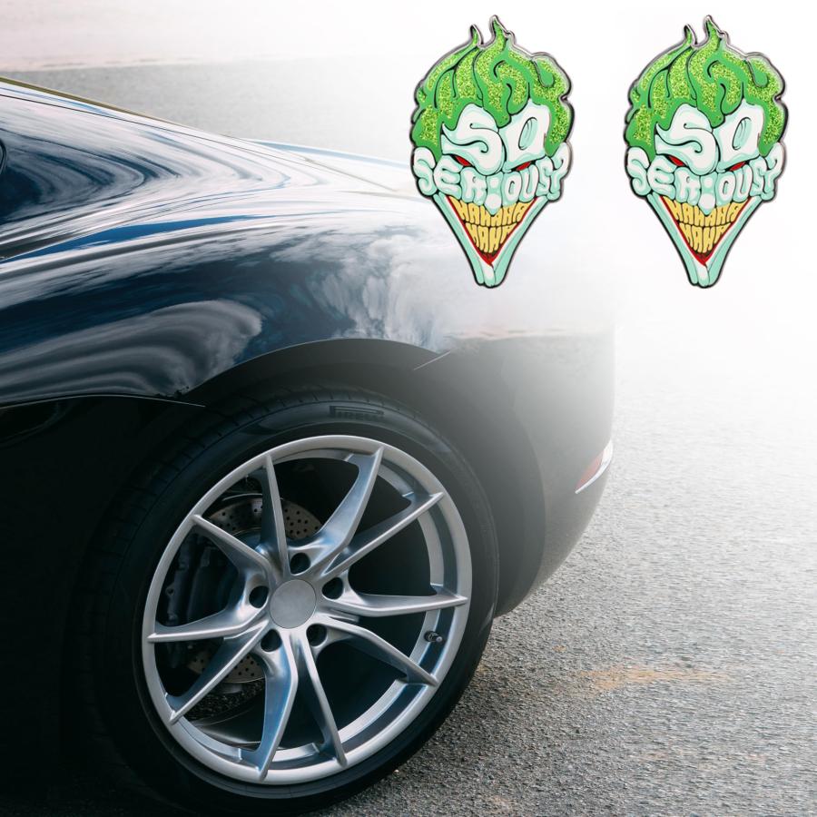 【並行輸入品】1PC SERIOUS Hahahahaha Emblem Car Side Rear Front Hood Trunk Doo_9