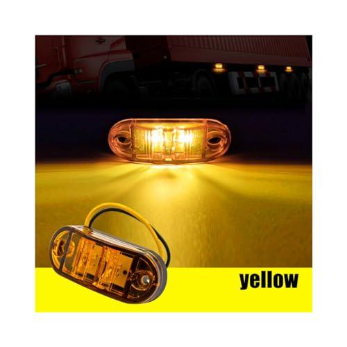 【並行輸入品】Fugedox 4 Pcs 2.5 Inch 9 30V side tail lights， 2 Diode Waterproo_4