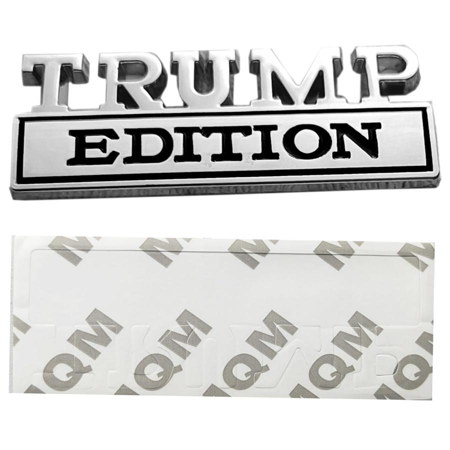 【並行輸入品】2 Pack Trump Edition Car Emblem, 3D Metal Badge Fit for Universa_5