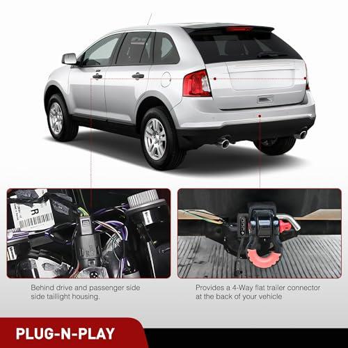 【並行輸入品】Nilight 4 Pin Trailer Wiring Harness Kit 56120 Vehicle Connect P_7