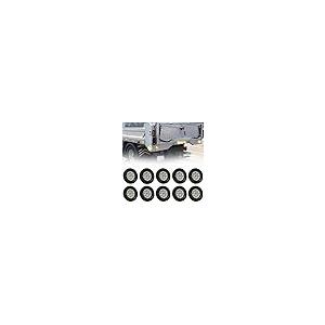 【並行輸入品】LEAVAN 10 PCS 2" Amber Round Sealed Trailer Clearance Marker Lig_2
