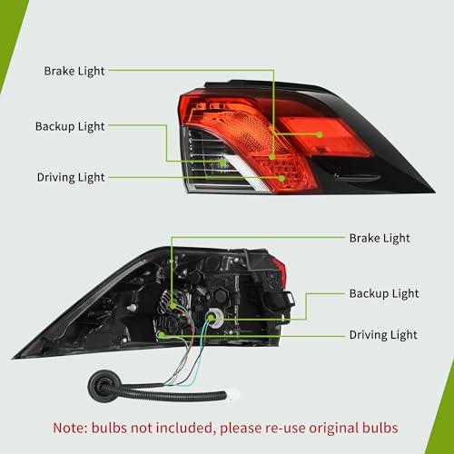【並行輸入品】AUTOSAVER88 Right Passenger Side Outer Tail Light Assembly Compa_4