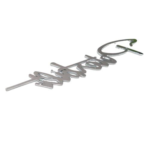 みるページ 並行輸入品】2pcs Custom Stainless Logo Name Emblem Plate Fit for