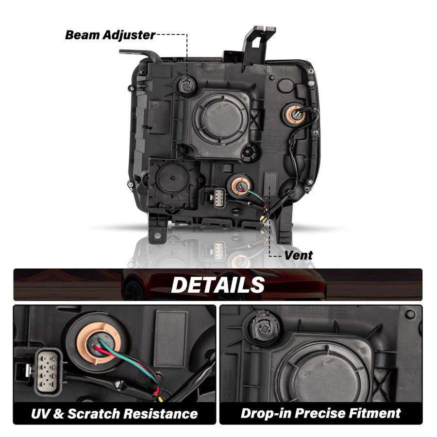 【並行輸入品】BRYGHT Fits for 2014 2015 2016 2017 2018 GMC Sierra 1500 Base/De_6