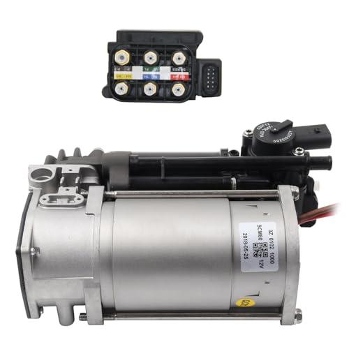 【並行輸入品】TFGCSG Air Suspension Compressor Pump with Valve Block for Merce_1