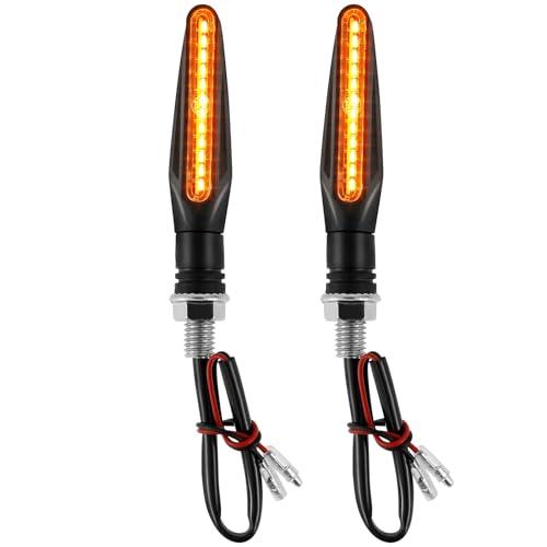 【並行輸入品】wabklove Motorcycle Turn Signals, 2 Pcs LED Motorcycle Brake Lig