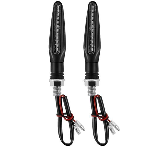 【並行輸入品】wabklove Motorcycle Turn Signals, 2 Pcs LED Motorcycle Brake Lig
