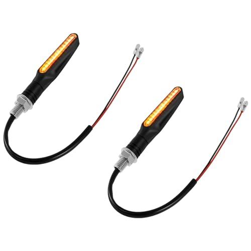 【並行輸入品】wabklove Motorcycle Turn Signals, 2 Pcs LED Motorcycle Brake Lig