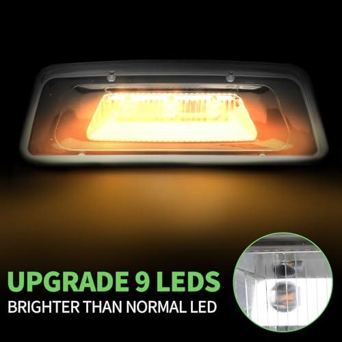 【並行輸入品】2PCS LED Side Marker Turn Signal Lights Compatible with Kenworth_7
