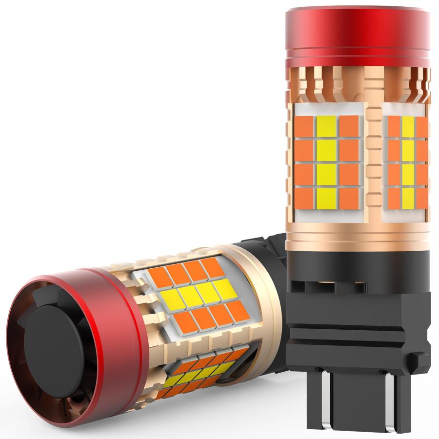 【並行輸入品】FAXCARS 3157 Switchback White Amber LED Bulbs for Ford F150 F250_2