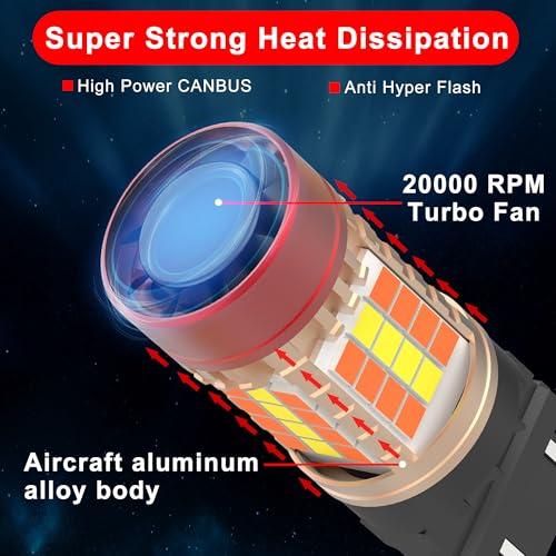 【並行輸入品】FAXCARS 3157 Switchback White Amber LED Bulbs for Ford F150 F250_9