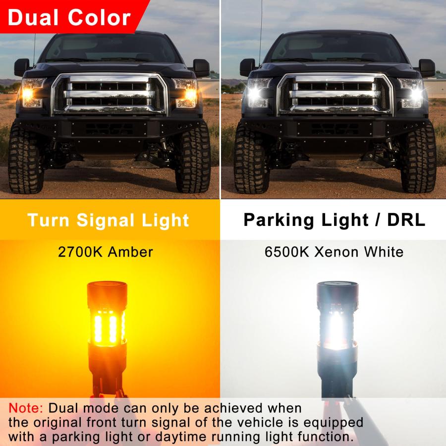 【並行輸入品】FAXCARS 7443 Switchback LED Bulb Front Turn Signal 7444NA 7443NA_5