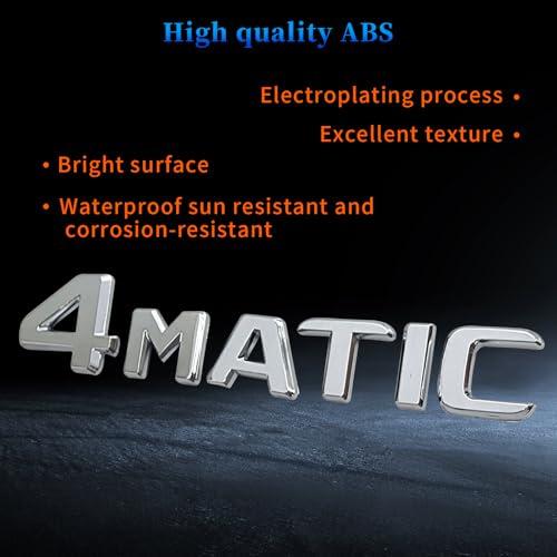 【並行輸入品】Knomix 3D Car 4MATIC Logo ABS Letter Emblem Decal for Car Side Fの画像