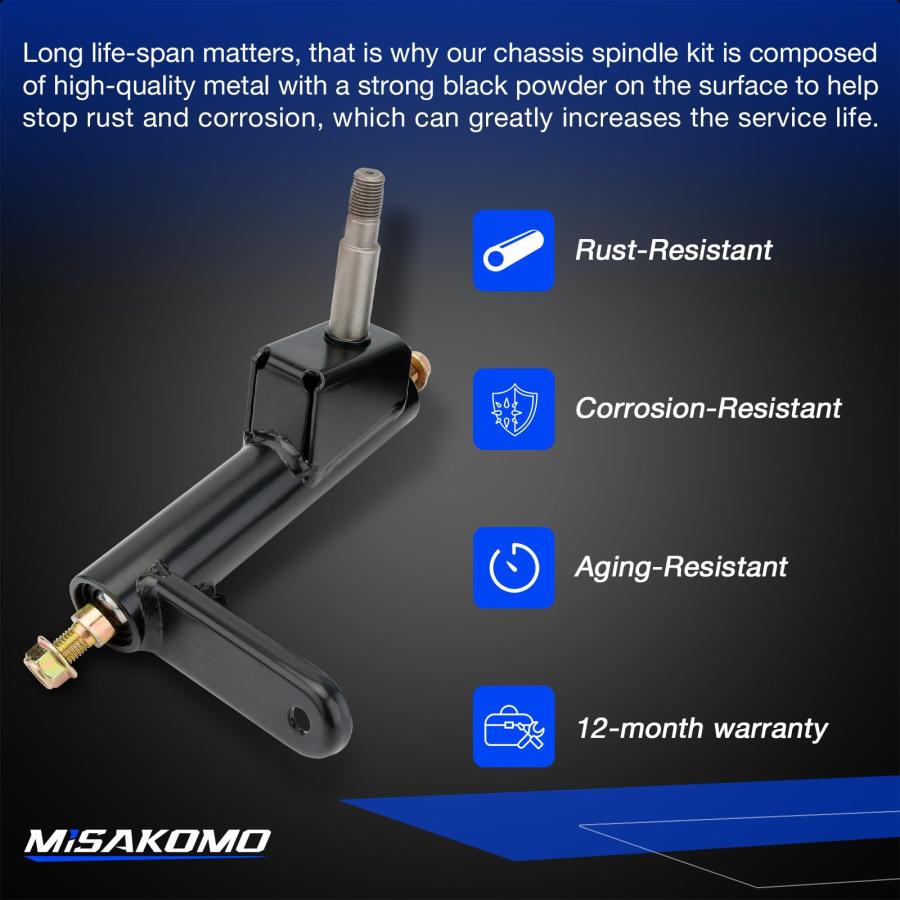 【並行輸入品】Left Spindle Steering Knuckle with Ball Joint Assembly Compatiblの画像