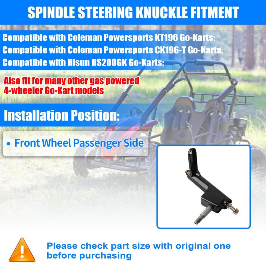 【並行輸入品】KAVIUS Spindle Steering Knuckle W/Ball Joint Assembly Passengerの画像