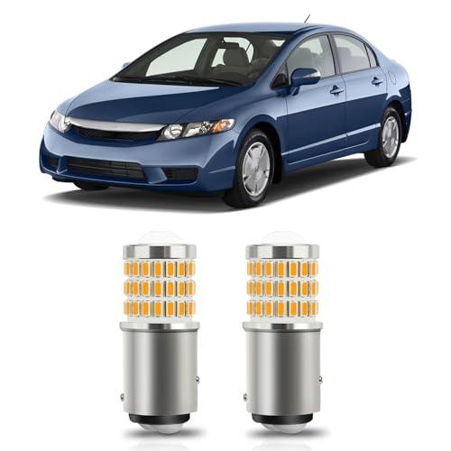 【並行輸入品】MEALAM Amber Yellow 1157 2357 2057 7528 LED Bulbs with Projectorの画像