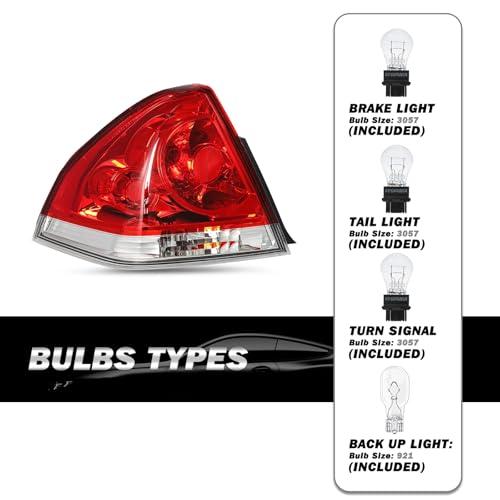 【並行輸入品】SOCKIR Fit for 2006 2013 Chevy Impala Tail Light Assembly Replac_4