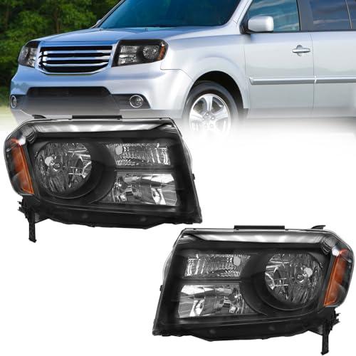 【並行輸入品】Headlight Assembly Compatible with 2012 2015 Honda Pilot Model R_1