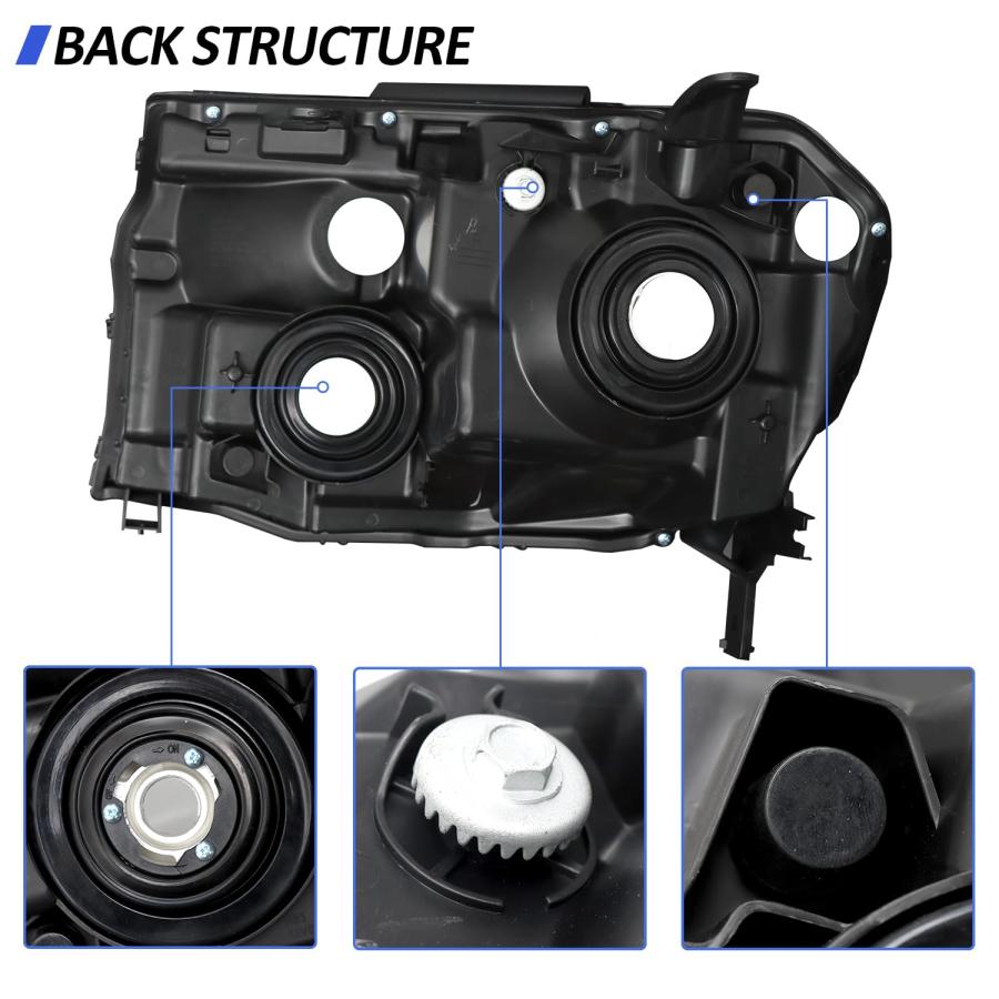 【並行輸入品】Headlight Assembly Compatible with 2012 2015 Honda Pilot Model R_6
