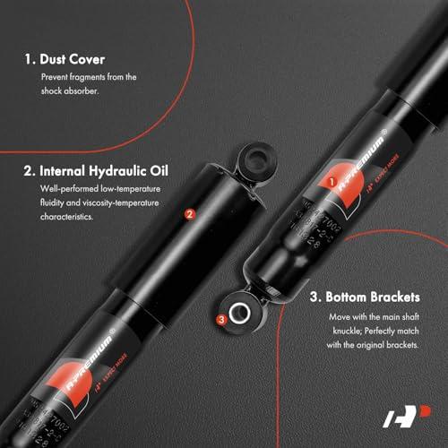 並行輸入品】A Premium Front Pair (2) Shock Absorber Compatible