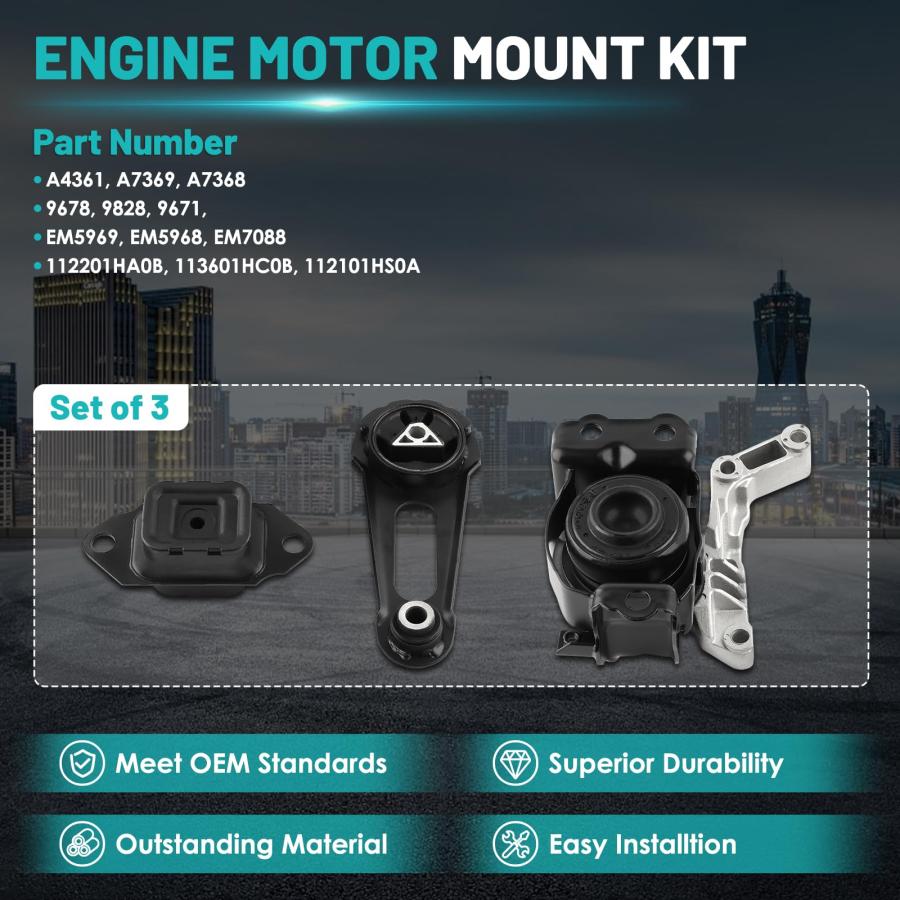 【並行輸入品】Farrme Engine Motor Mount & Transmission Mount Torque Strut Moun_9