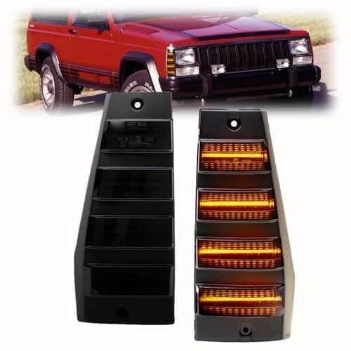 【並行輸入品】LED Side Marker Lights Replacement for 1984 1996 J eep Cherokeeの画像