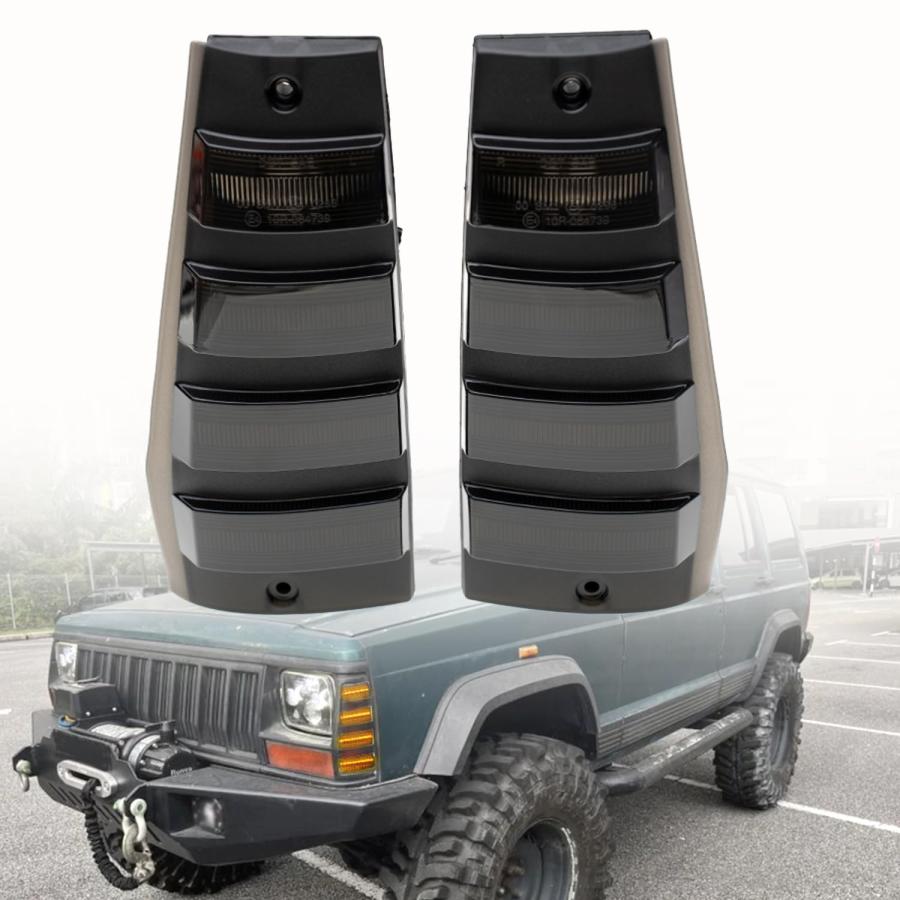 【並行輸入品】LED Side Marker Lights Replacement for 1984 1996 J eep Cherokeeの画像
