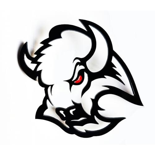 【並行輸入品】2X Custom Badge Logo Bull Cow Ox Buffalo Redeye Emblems for Carの画像