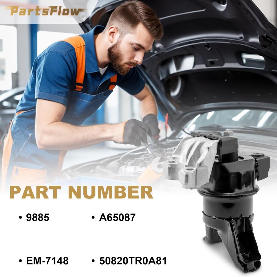 【並行輸入品】PartsFlow エンジンモーターマウントとトランスミッションマウント 3個 マウントサポートセット 2012 2013 ホンダ_9