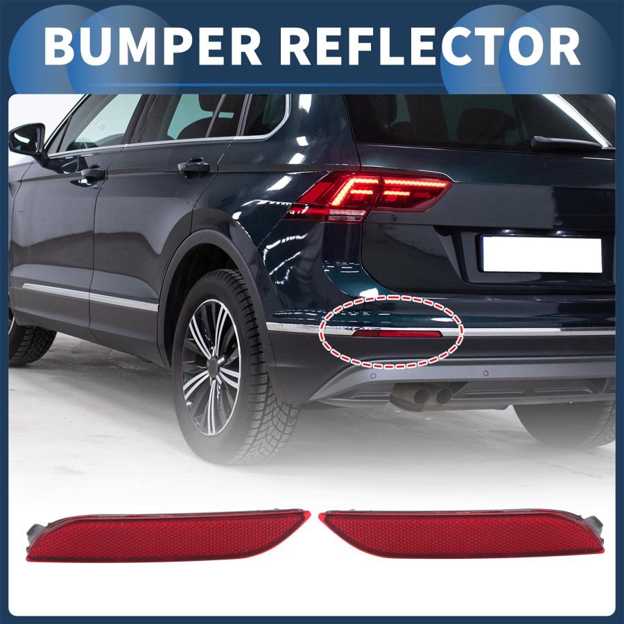 【並行輸入品】INFINAUTO Bumper Reflector Rear Left Right Bumper Reflector Side