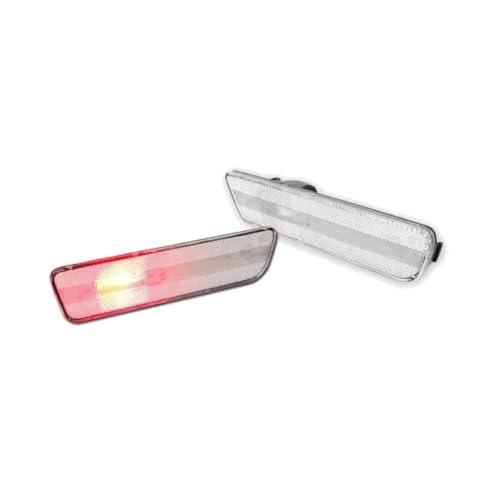 【並行輸入品】GaweGuru Clear Rear Bumper Reflectors Side Markers Red Lights AB_1