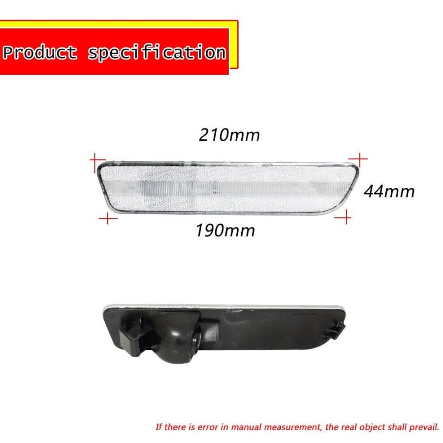 【並行輸入品】GaweGuru Clear Rear Bumper Reflectors Side Markers Red Lights AB_9