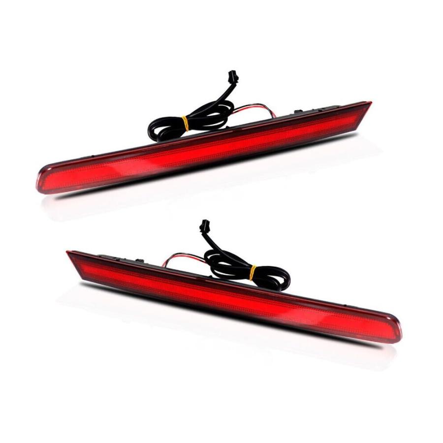 【並行輸入品】Roucarmantic 2pcs Sides Bumper Reflectors Rear Fog Lights Kit fo_3