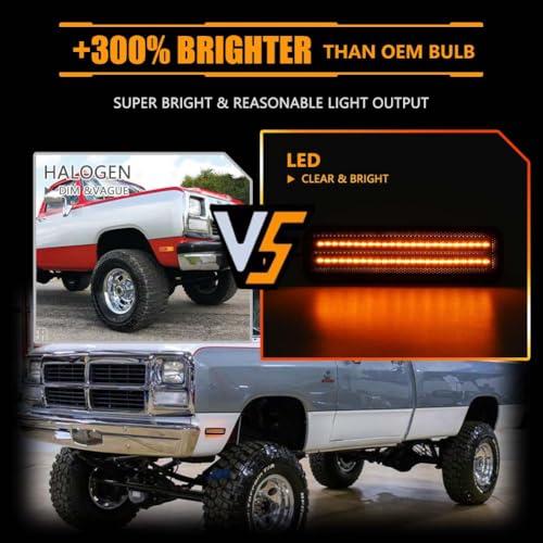 【並行輸入品】OFFKAT Front LED Side Marker Lights for 1971 1974 Dodge Charger
