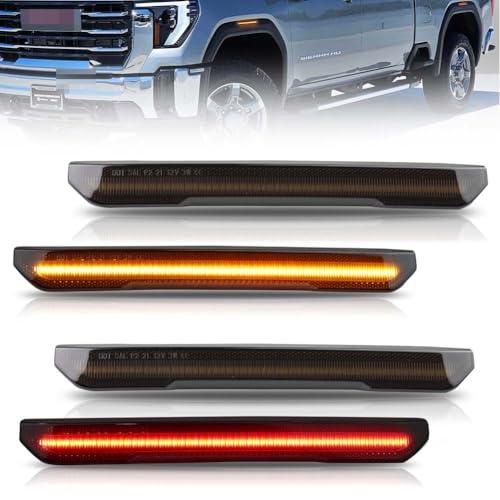 【並行輸入品】OFFKAT Front \u0026 Rear Fender LED Side Marker Lights for 2020 2024の画像